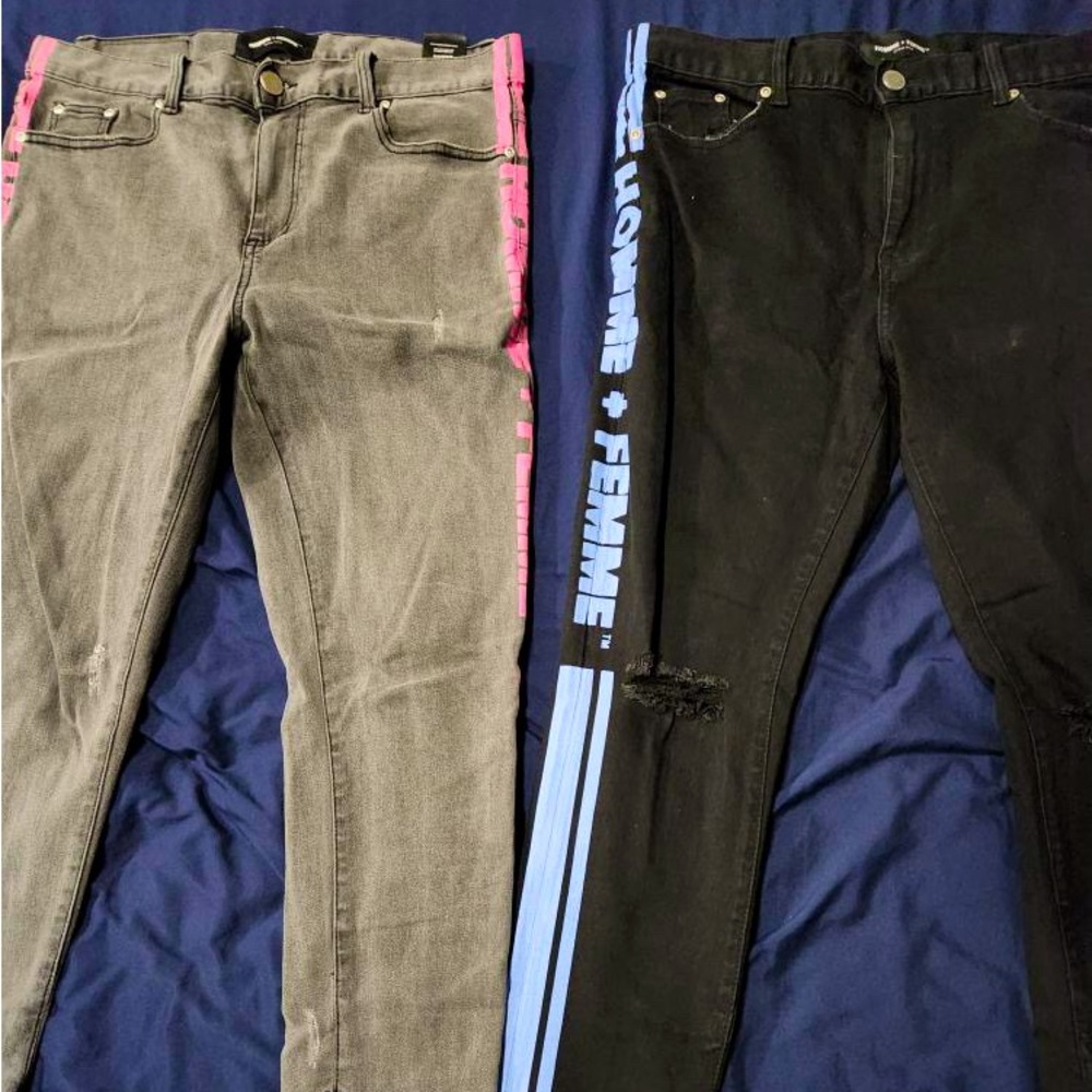Homme femme LA based fashion skinny jeans